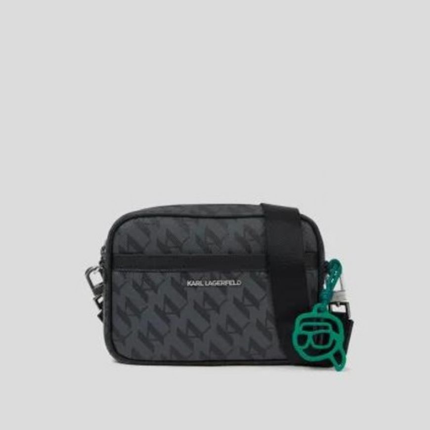 Снимка на KARL LAGERFELD МЪЖКА ЧАНТА IKON MONOGRAM E/W CROSSBODY BLACK