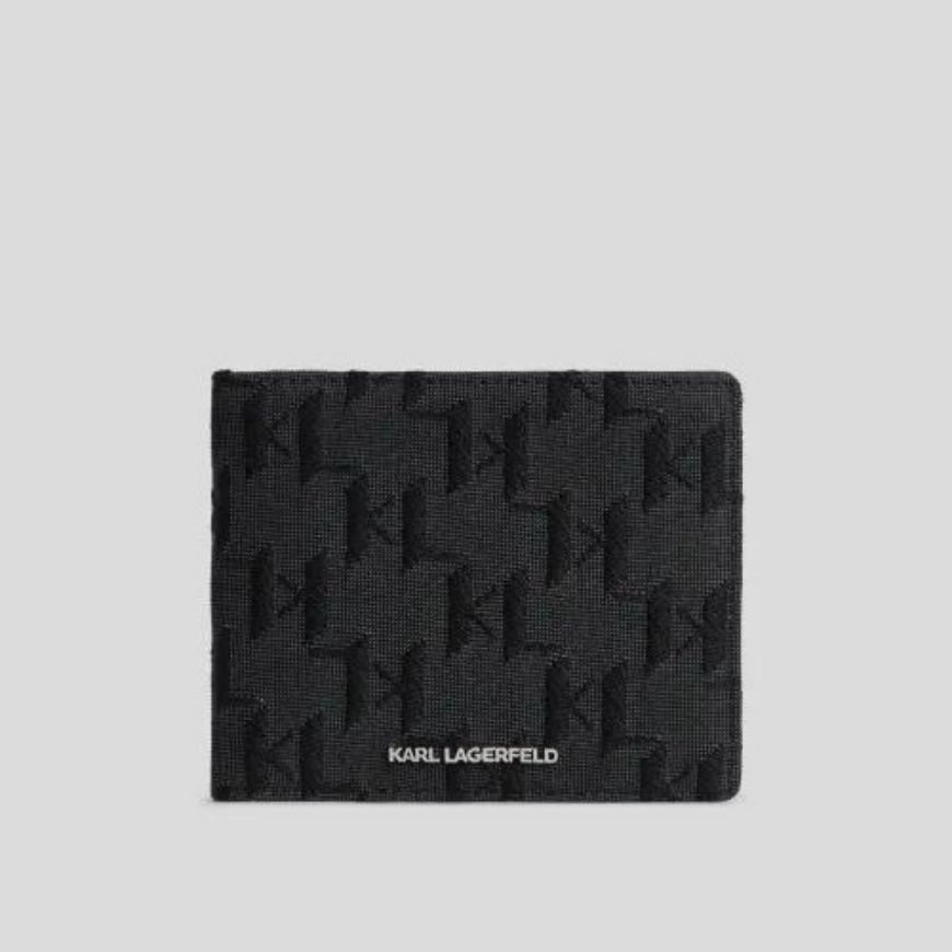 Снимка на KARL LAGERFELD МЪЖКО ПОРТМОНЕ MONOGRAM JACQUARD BLACK