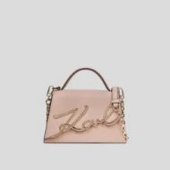 Снимка на KARL LAGERFELD ДАМСКА ЧАНТА K/SIGNATURE SMALL CROSSBODY BAG NUDE PINK 1