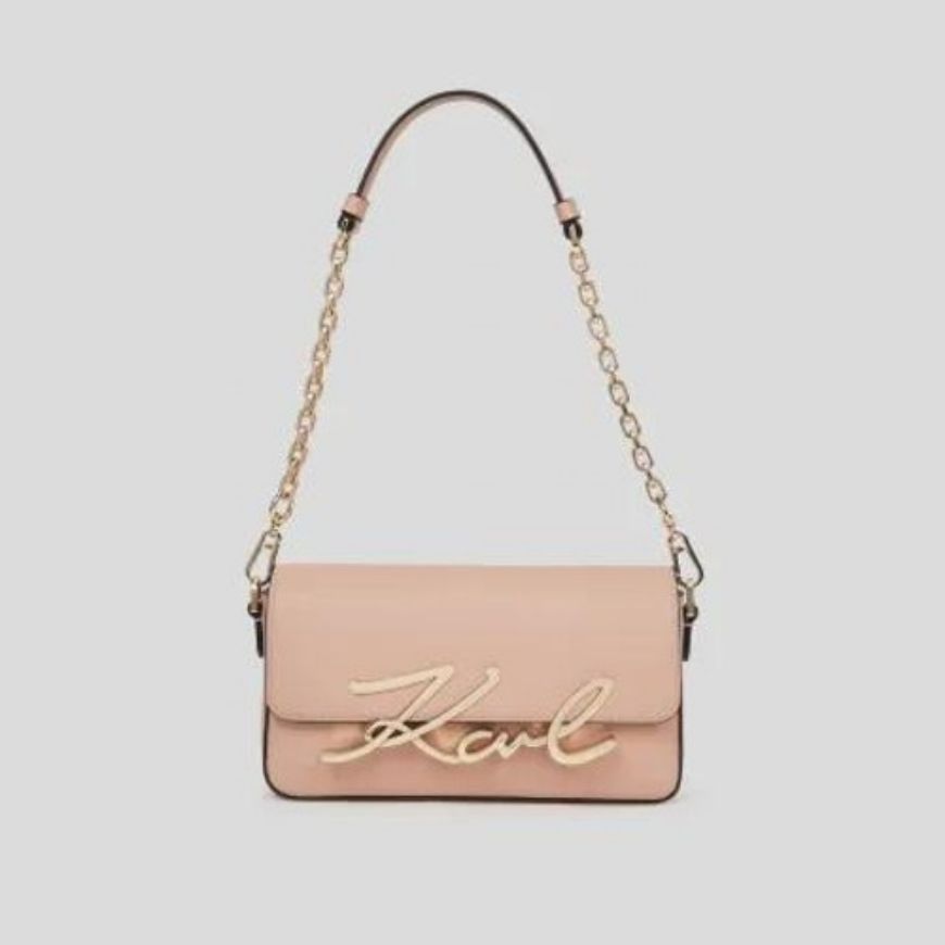 Снимка на KARL LAGERFELD ДАМСКА ЧАНТА SIGNATURE 2.0 SM SHB NUDE PINK