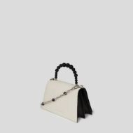 Снимка на KARL LAGERFELD ДАМСКА ЧАНТА SIGNATURE 2.0 SM CB PEARLS WHITE/BLACK 2