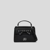 Снимка на KARL LAGERFELD ДАМСКА ЧАНТА AUTOGRAPH SM TOP HANDLE BOW BLACK EMBELLISHMENT 1