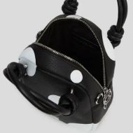 Снимка на KARL LAGERFELD ДАМСКА ЧАНТА IKON PEBBLE TH CB KNOTS VARIABLE BW POLKA DOT 4