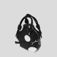 Снимка на KARL LAGERFELD ДАМСКА ЧАНТА IKON PEBBLE TH CB KNOTS VARIABLE BW POLKA DOT 2