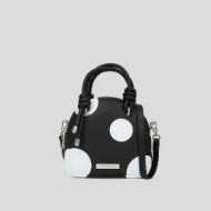 Снимка на KARL LAGERFELD ДАМСКА ЧАНТА IKON PEBBLE TH CB KNOTS VARIABLE BW POLKA DOT 1