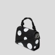 Снимка на KARL LAGERFELD ДАМСКА ЧАНТА IKON PEBBLE CB SATCHEL KNOTS VARIABLE BW POLKA DOT 2