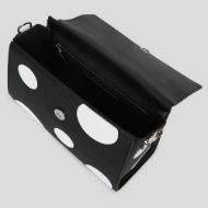 Снимка на KARL LAGERFELD ДАМСКА ЧАНТА IKON PEBBLE CB SATCHEL KNOTS VARIABLE BW POLKA DOT 4