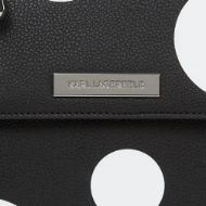 Снимка на KARL LAGERFELD ДАМСКА ЧАНТА IKON PEBBLE CB SATCHEL KNOTS VARIABLE BW POLKA DOT 3