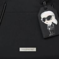 Снимка на KARL LAGERFELD ДАМСКА ЧАНТА IKON NYLON SM TOTE BLACK 3