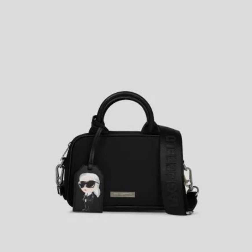 Снимка на KARL LAGERFELD ДАМСКА ЧАНТА IKON NYLON BOXY CROSSBODY BLACK
