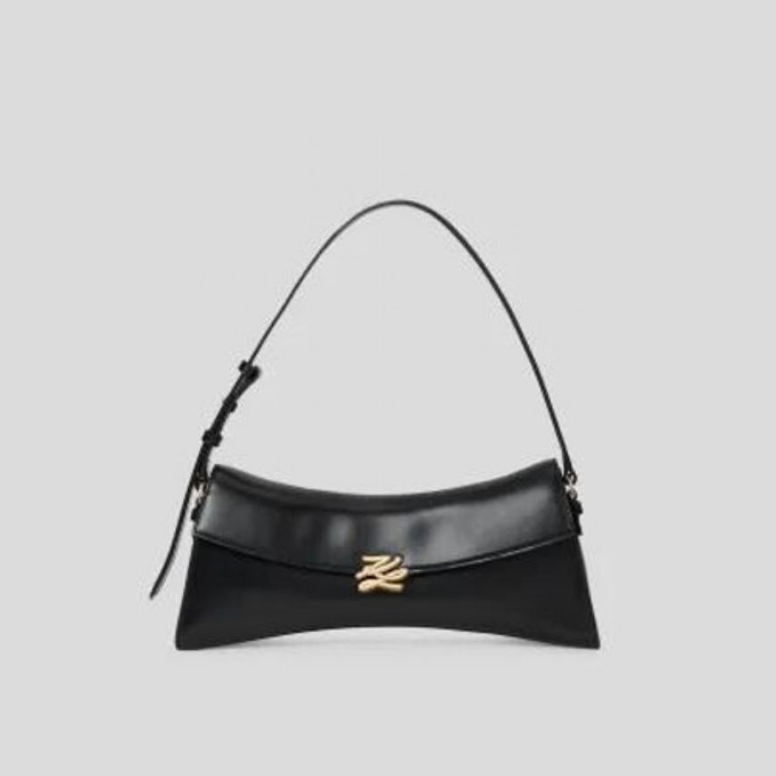 Снимка на KARL LAGERFELD ДАМСКА ЧАНТА AUTOGRAPH TWIST EW SHB BLACK/GOLD