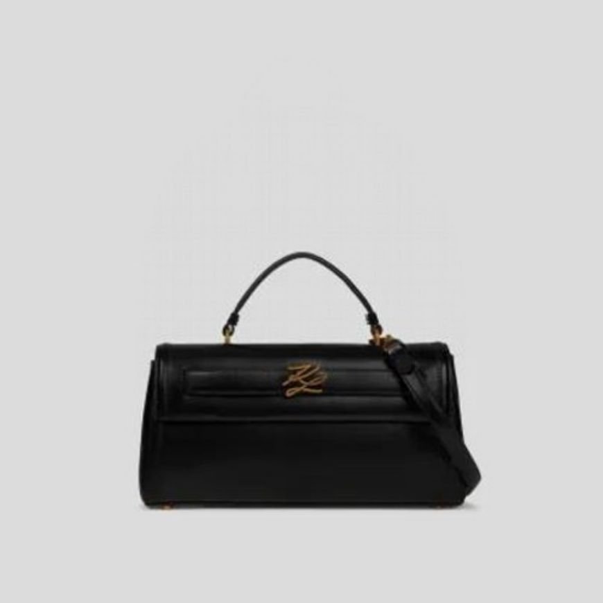 Снимка на KARL LAGERFELD ДАМСКА ЧАНТА AUTOGRAPH SM EW TPH BLCK BLACK/GOLD