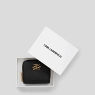 Picture of KARL LAGERFELD WOMEN'S AUTOGRAPH MD BIFOLD WALLET BLACK/GOLD 4