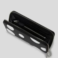 Picture of KARL LAGERFELD WOMEN'S IKON PEBBLE CONTINENTAL WALLET VARIABLE BW POLKA DOT 3