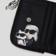 Picture of KARL LAGERFELD WOMEN'S IKON NYLON SM WALLET BLACK 4