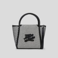 Снимка на KARL LAGERFELD ДАМСКА ЧАНТА AUTOGRAPH PATCH S TOTE BRAID WHITE/BLACK 1