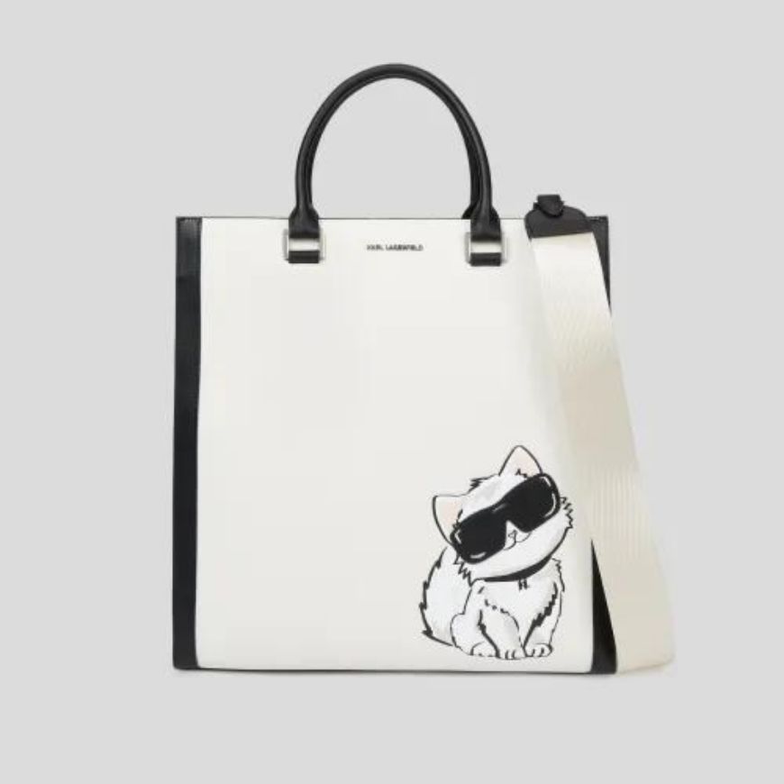 Снимка на KARL LAGERFELD ДАМСКА ЧАНТА IKON CHOUPETTE N/S TOTE OFF WHITE