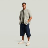 Picture of G-STAR MEN'S ONE POCKET REGULAR SHIRT IN DK NURI GREEN WIDE STRIPE 4