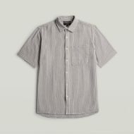 Picture of G-STAR MEN'S ONE POCKET REGULAR SHIRT IN RANK BLUE SLIM STRIPE 5