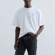Снимка на REPLAY X MARTIN GARRIX IBIZA T-SHIRT WITH GRAPHIC NATURAL WHITE БЛУЗА 1