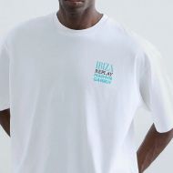 Снимка на REPLAY X MARTIN GARRIX IBIZA T-SHIRT WITH GRAPHIC NATURAL WHITE БЛУЗА 5