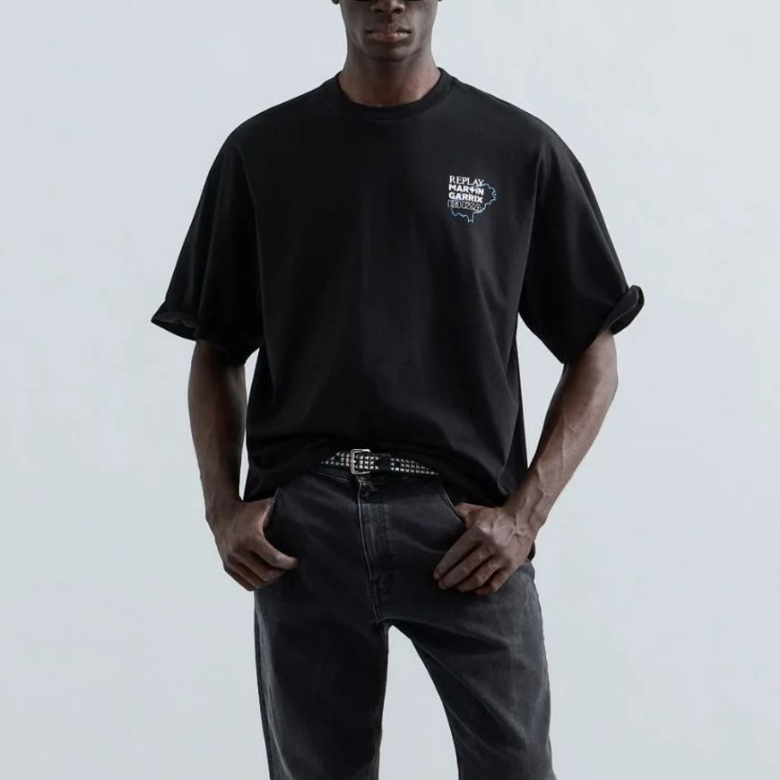 Снимка на REPLAY X MARTIN GARRIX IBIZA T-SHIRT BLACK БЛУЗА