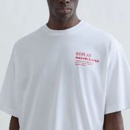 Снимка на REPLAY X MARTIN GARRIX T-SHIRT WITH GRAPHIC AND LOGO NATURAL WHITE БЛУЗА 5