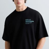 Снимка на REPLAY X MARTIN GARRIX T-SHIRT WITH GRAPHIC AND LOGO BLACK БЛУЗА 5