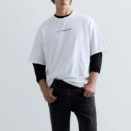 Снимка на REPLAY X MARTIN GARRIX T-SHIRT WITH LOGO AND WRITING NATURAL WHITE БЛУЗА 1