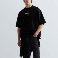 Снимка на REPLAY X MARTIN GARRIX T-SHIRT WITH LETTERING AND LOGO BLACK БЛУЗА 1