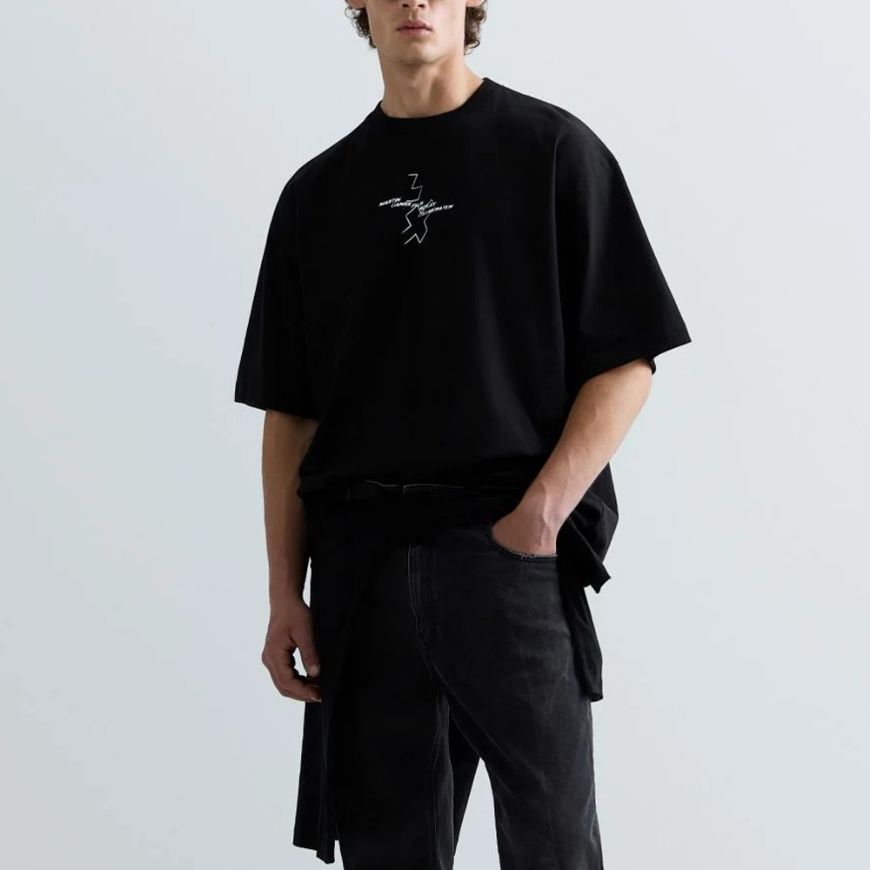 Снимка на REPLAY X MARTIN GARRIX T-SHIRT WITH LETTERING AND LOGO BLACK БЛУЗА