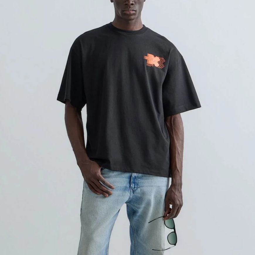Снимка на REPLAY X MARTIN GARRIX T-SHIRT WITH FRONT AND BACK LOGO BLACK БЛУЗА