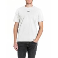 Снимка на REPLAY МЪЖКА БЛУЗА JERSEY T-SHIRT WITH LETTERING NATURAL WHITE 1