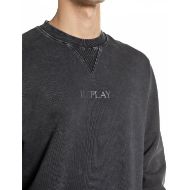 Снимка на REPLAY МЪЖКИ СУИТШЪРТ SOFT FLEECE SWEATSHIRT WITH MID LOGO ON CHEST RAVEN 3