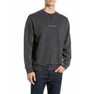Снимка на REPLAY МЪЖКИ СУИТШЪРТ SOFT FLEECE SWEATSHIRT WITH MID LOGO ON CHEST RAVEN 1