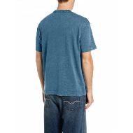 Снимка на REPLAY МЪЖКА БЛУЗА ACID WASH JERSEY T-SHIRT WITH R ON NECK SAILOR BLUE 2