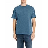 Снимка на REPLAY МЪЖКА БЛУЗА ACID WASH JERSEY T-SHIRT WITH R ON NECK SAILOR BLUE 1