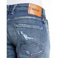 Снимка на REPLAY МЪЖКИ ДЕНИМ ANBASS SLIM-FIT POWER STRETCH DENIM JEANS MEDIUM BLUE 8
