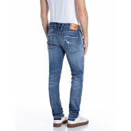 Снимка на REPLAY МЪЖКИ ДЕНИМ ANBASS SLIM-FIT POWER STRETCH DENIM JEANS MEDIUM BLUE 3