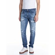 Снимка на REPLAY МЪЖКИ ДЕНИМ ANBASS SLIM-FIT POWER STRETCH DENIM JEANS MEDIUM BLUE 1