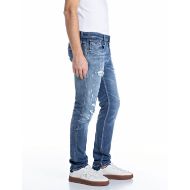 Снимка на REPLAY МЪЖКИ ДЕНИМ ANBASS SLIM-FIT POWER STRETCH DENIM JEANS MEDIUM BLUE 2