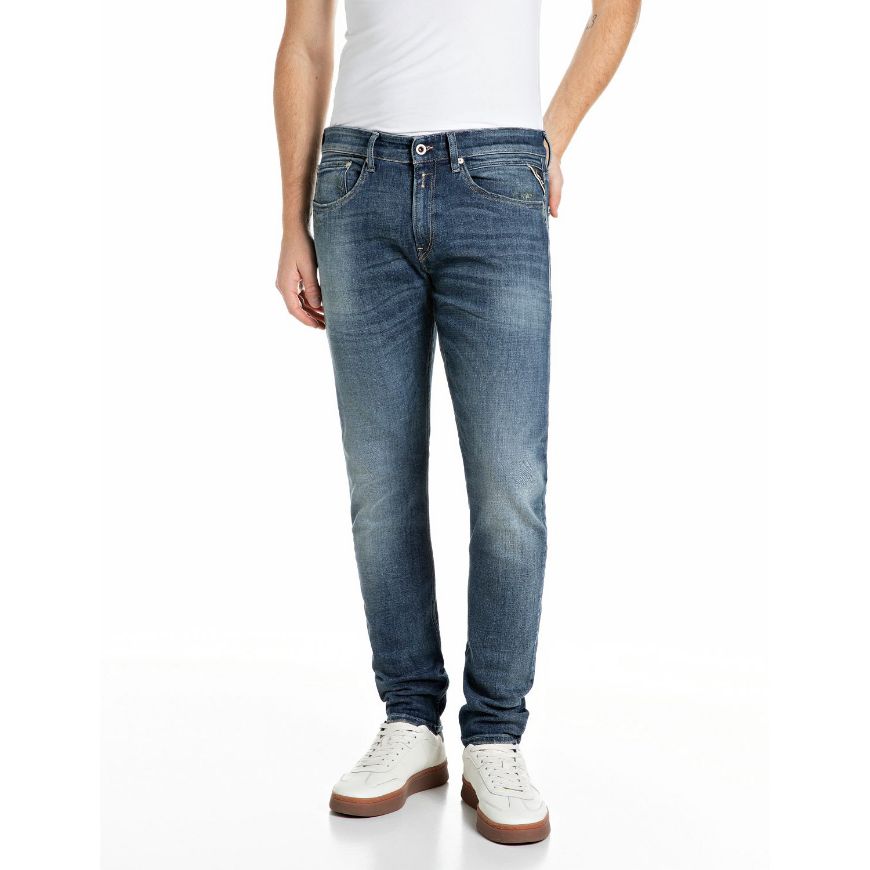 Снимка на REPLAY МЪЖКИ ДЕНИМ ENNYS SKINNY-FIT DEEP BLUE POWER STRETCH DENIM JEANS DARK BLUE