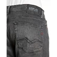 Снимка на REPLAY МЪЖКИ ДЕНИМ AIDEEN STRAIGHT-FIT BLACK STRETCH DENIM JEANS DARK GREY 8