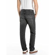 Снимка на REPLAY МЪЖКИ ДЕНИМ AIDEEN STRAIGHT-FIT BLACK STRETCH DENIM JEANS DARK GREY 3