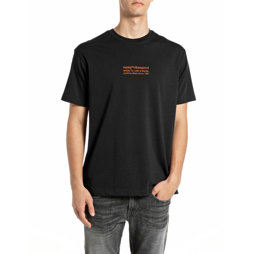 Снимка на REPLAY МЪЖКА БЛУЗА VIBESGOOD RELAXED JERSEY T-SHIRT BLACK
