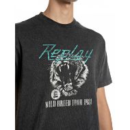 Снимка на REPLAY МЪЖКА БЛУЗА WILD BREED ACID WASH RELAXED T-SHIRT RAVEN 3