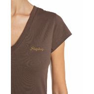 Снимка на REPLAY ДАМСКИ ТОП JERSEY V-NECK T-SHIRT WITH LOGO PINECONE 4