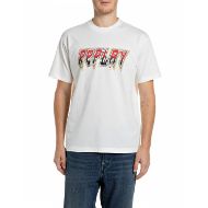 Снимка на REPLAY МЪЖКА БЛУЗА ROCK LOGO COTTON T-SHIRT GARDENIA 1