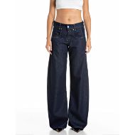 Снимка на REPLAY ДАМСКИ ДЕНИМ HALLEBE BARREL-FIT COTTON/LYOCELL DENIM JEANS DARK BLUE 1