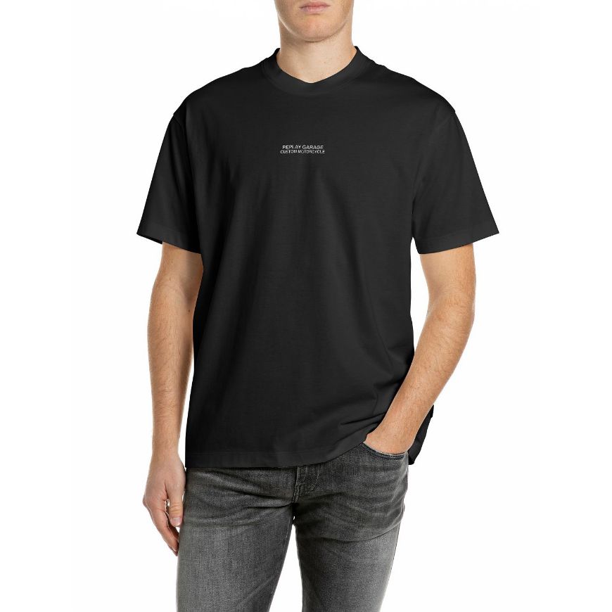 Снимка на REPLAY МЪЖКА БЛУЗА CUSTOM MOTORCYCLE RELAXED JERSEY T-SHIRT BLACK